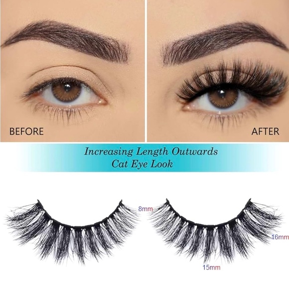Wispy Cat Eye 5D Sexy Mink Lashes - Picture 1 of 2